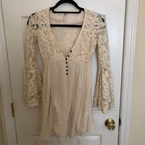 Xhilaration Off White Lace Dress